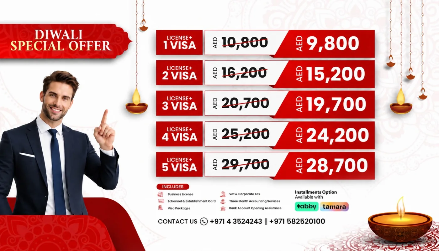 Ampsy Consultancy Diwali Special Offer: UAE business licence and visa packages